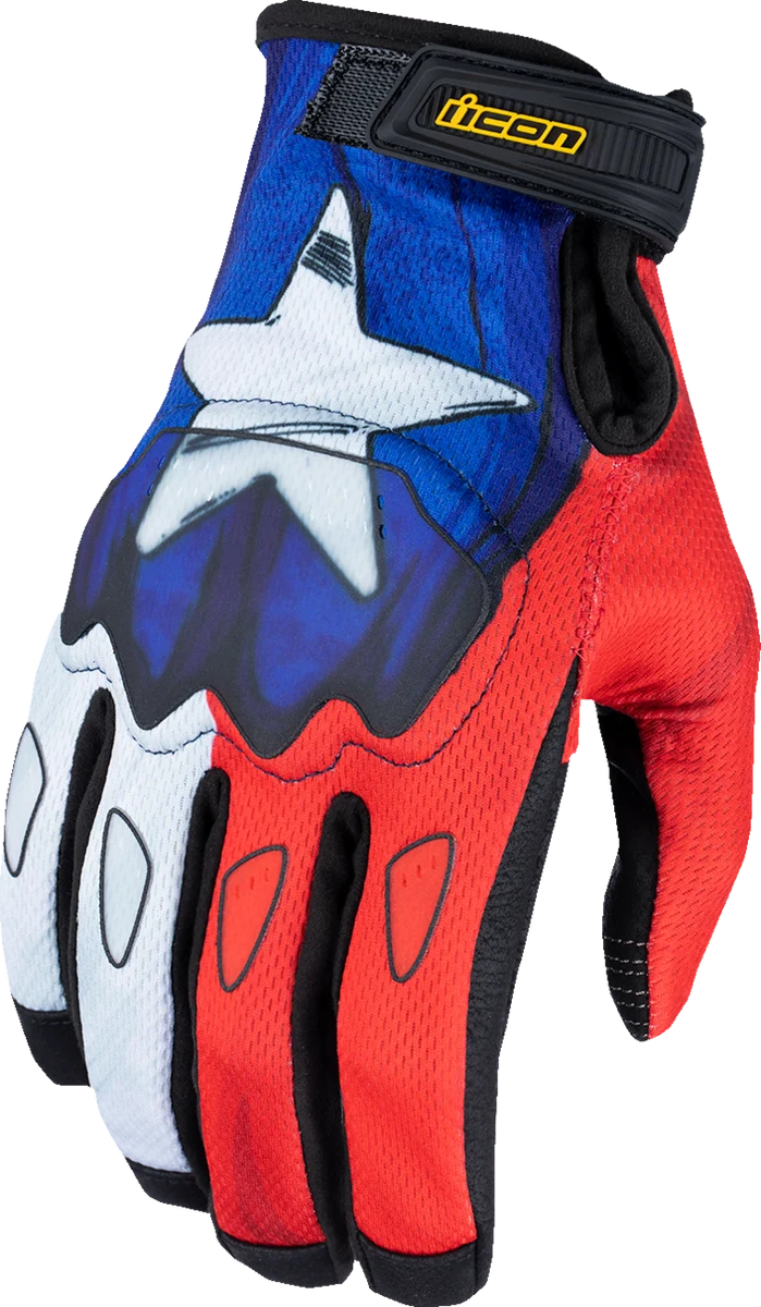 Relaxed ICON Hooligan CE Tejas Libre Gloves - Blue - Medium 3301-4717 Authentic