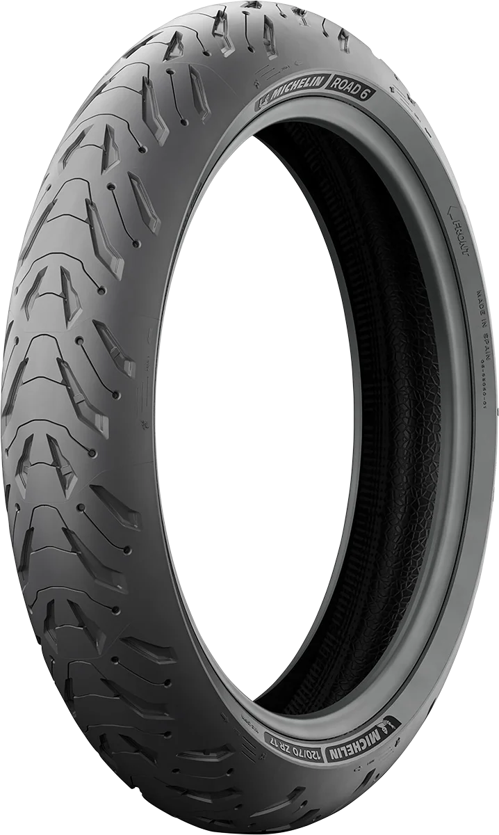 Elite MICHELIN Road 6 Tire - Front - 120 70ZR18 - 59W 26465 Secure