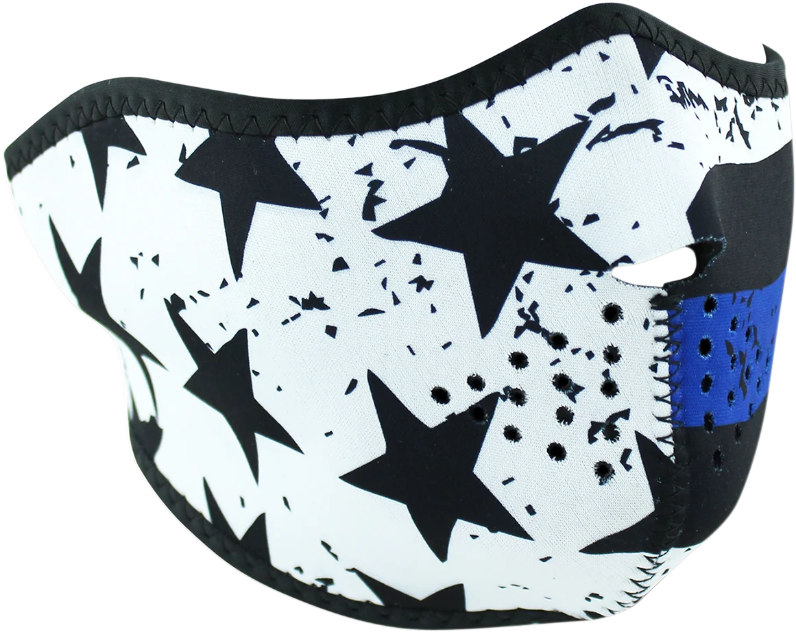 Genuine ZAN HEADGEAR Half Mask - Thin Blue Line WNFM171H Natural
