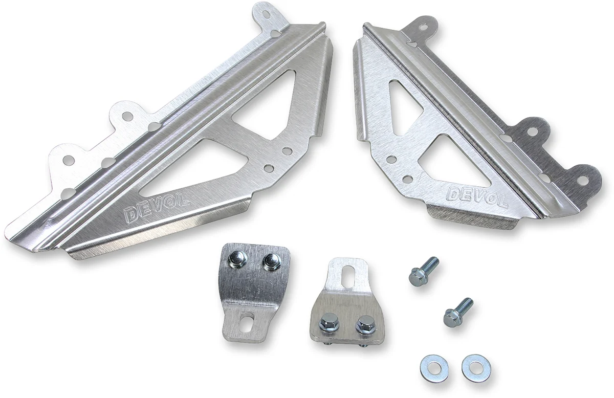High-Grade DEVOL Radiator Race Brace Set - Kawasaki 0122-2503 Reliable