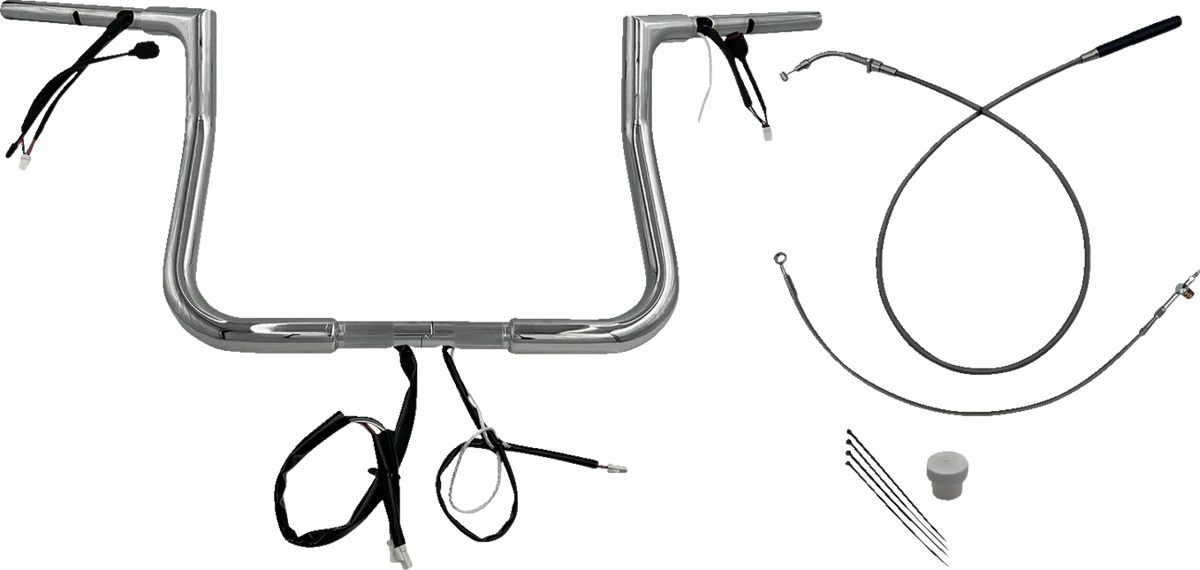 Classic FAT BAGGERS INC. 1-1 4 EZ Install Flat Top Handlebar - 11 - Chrome 749011 Breathable