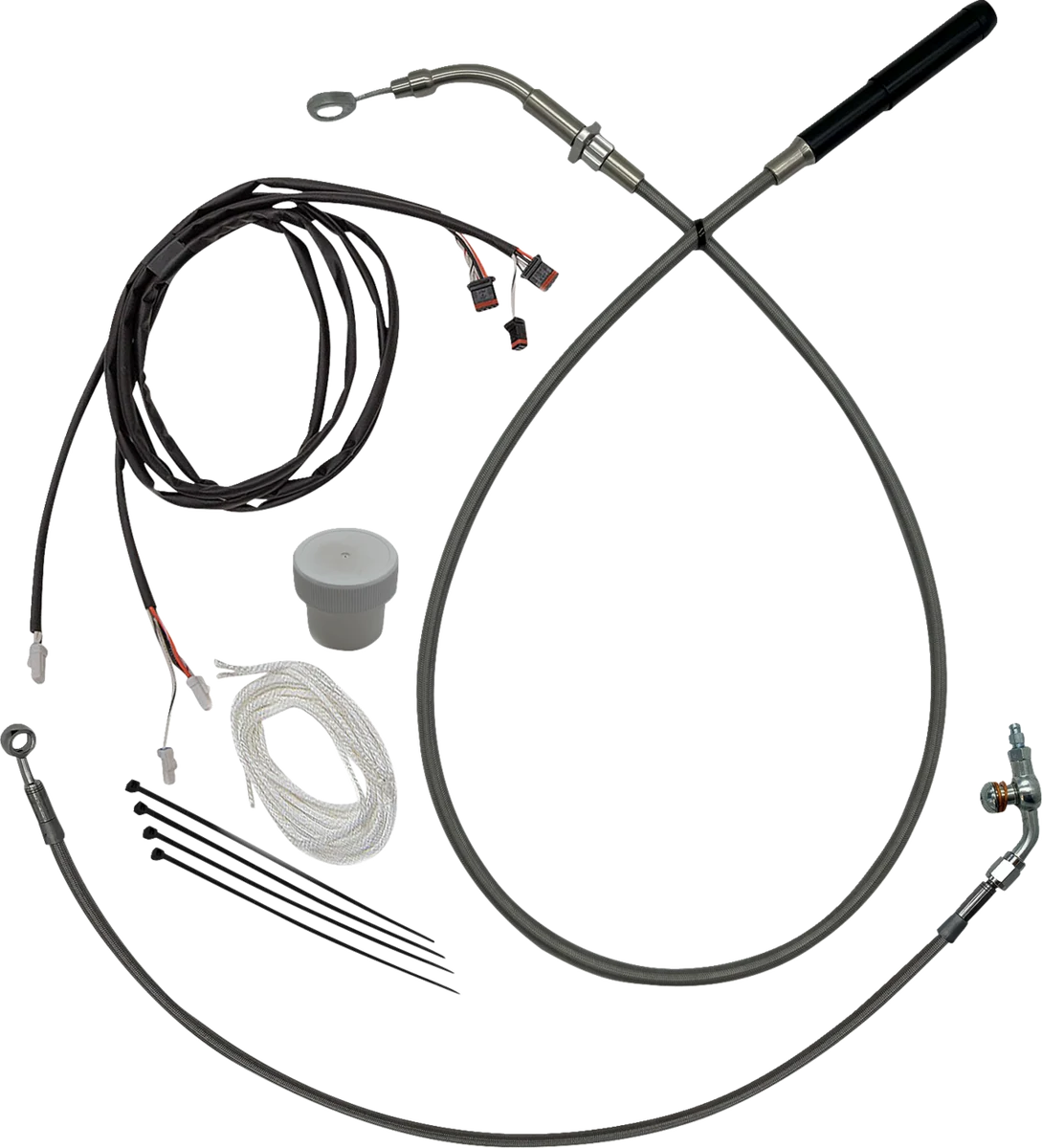 Optimized FAT BAGGERS INC. EZ Install Kit - 6 - '21-'23 FLTR - Braided 119916 Classic