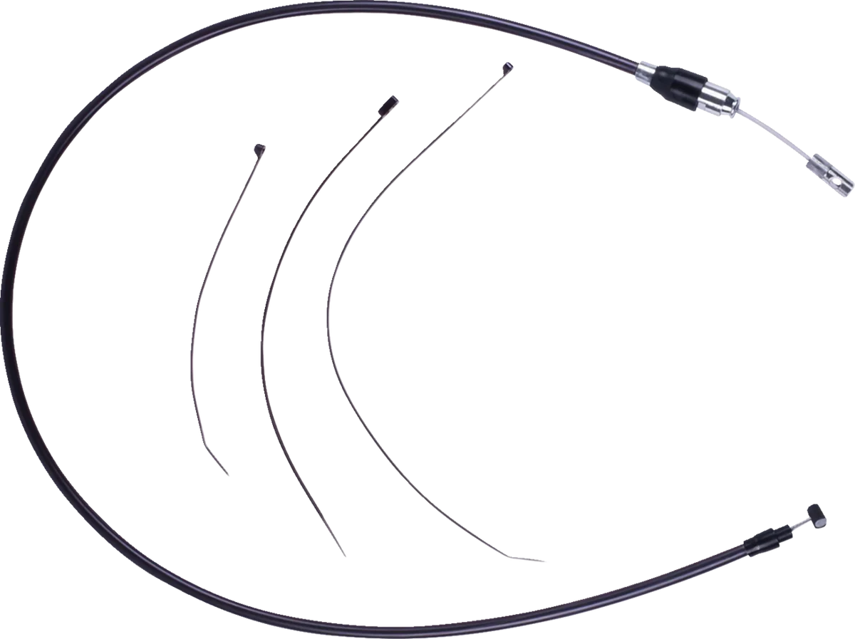 Green DRAG SPECIALTIES Quick Connect Clutch Cable - Upper - Black Black 6323810HE Practical