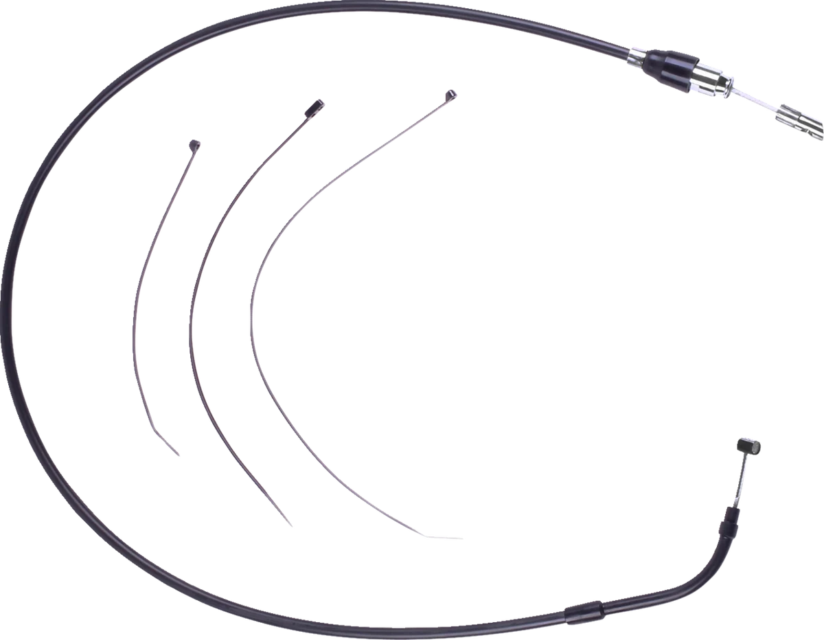 Easy-to-Use DRAG SPECIALTIES Quick Connect Clutch Cable - Upper - Black Chrome 4323902HE Effective