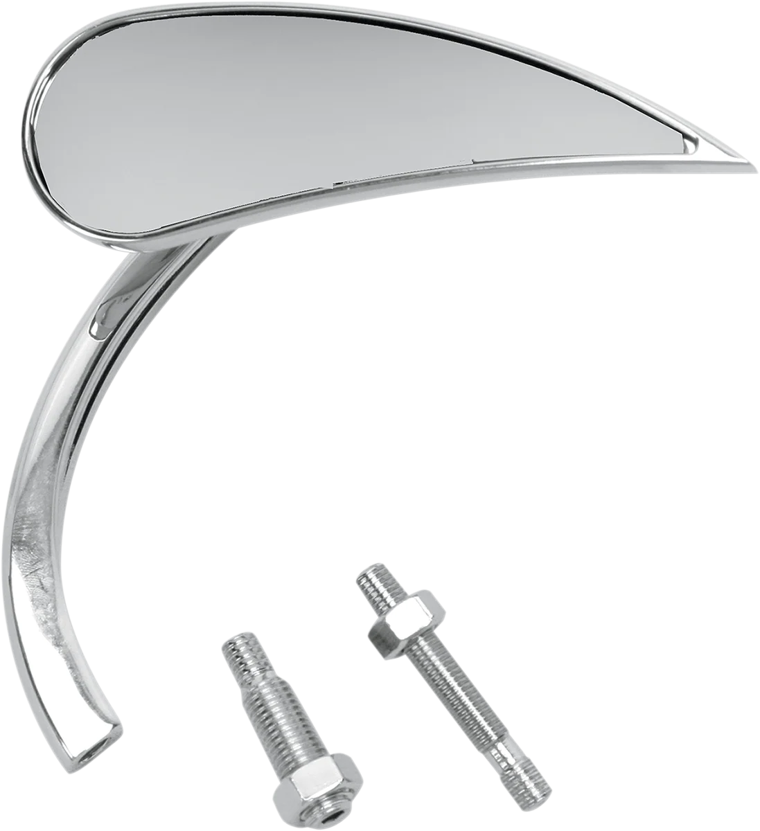 High-Quality ARLEN NESS Mirror - Micro - Rad 2 - Side View - Teardrop - Chrome - Right 13-411 High-Performance