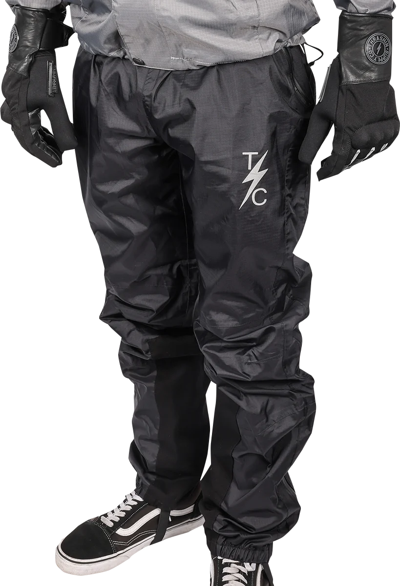 Unique THRASHIN SUPPLY CO. Mission Rain Pants - Black - S M TMJ-08-08 Functional