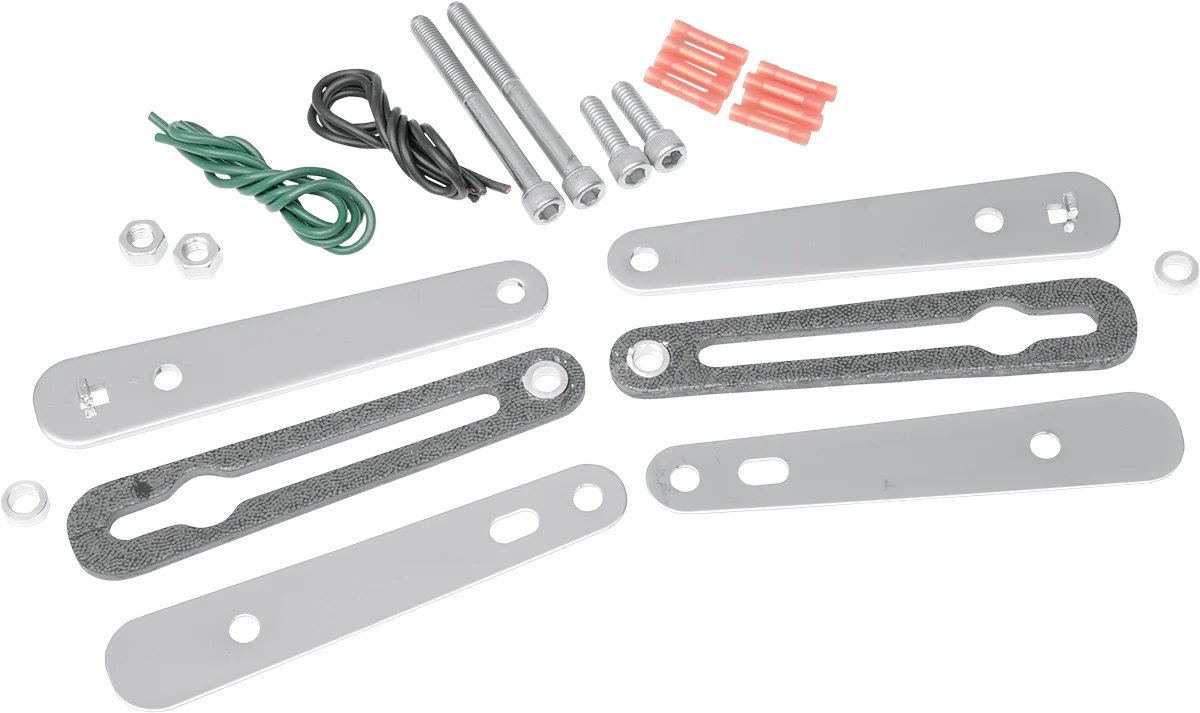 High-End SADDLEMEN Turn Signal Relocation Kit - Sportster - Chrome 2020-0349 Prestigious