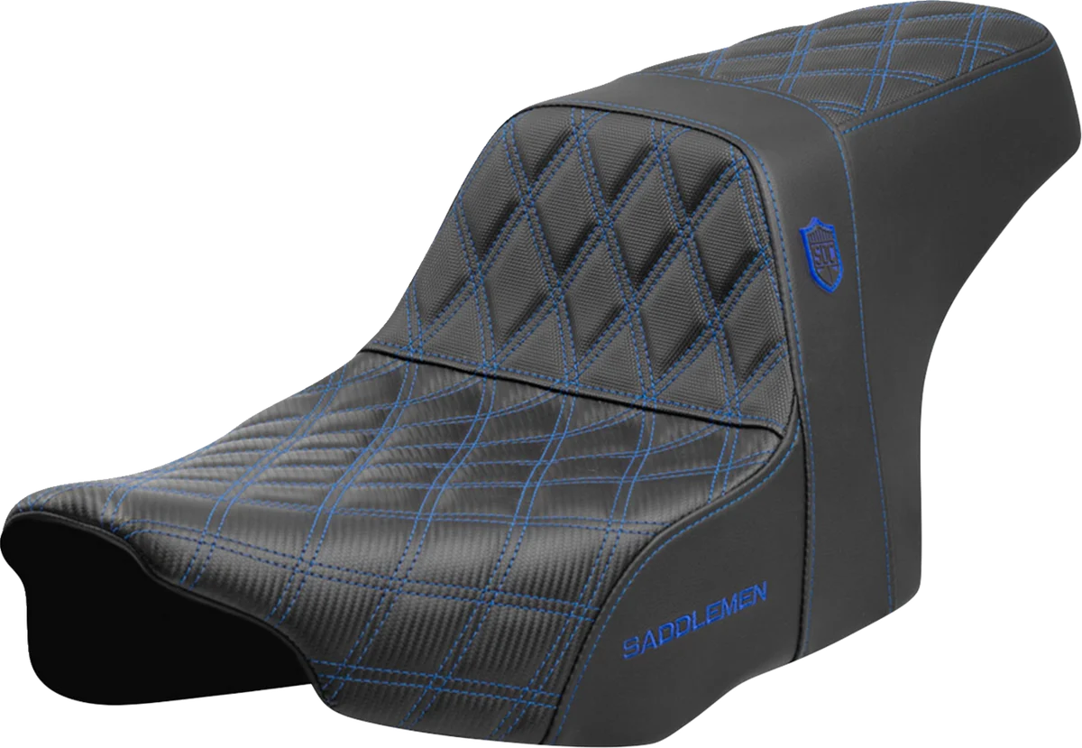 Reliable SADDLEMEN Pro Series SDC Performance Seat - Blue Stitching - w o Backrest - FLT FLH '23-'24 SC82307D1 Fine Crafted
