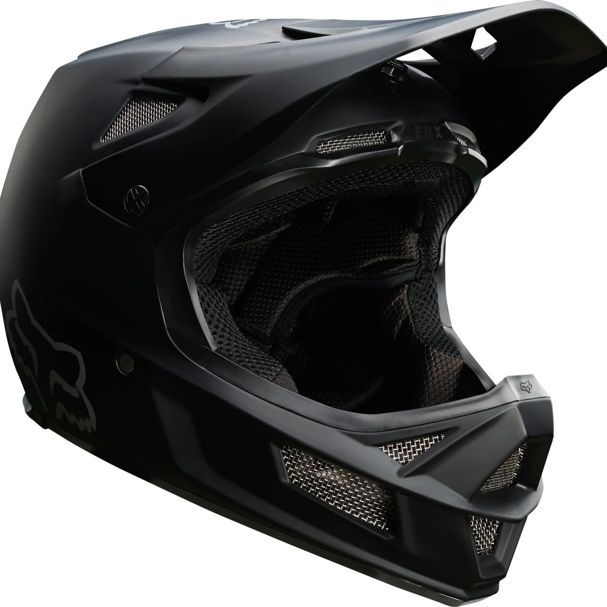 Official Fox Racing - Rampage Comp Bicycle Helmet - Matte Black Advanced