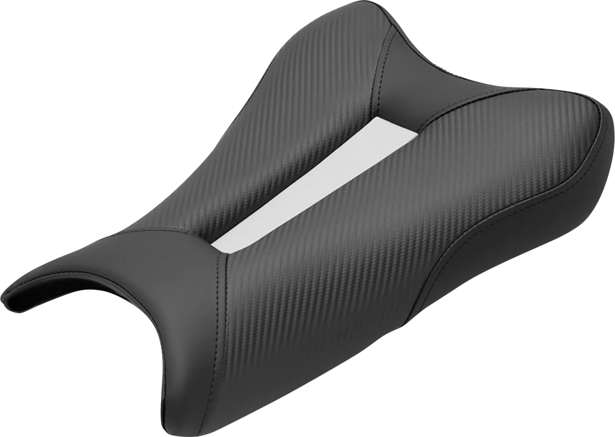Crafted SADDLEMEN Track Seat - Solo - Carbon Fiber - Black - ZX6R '19-'22 0810-K076 Environmentally Friendly