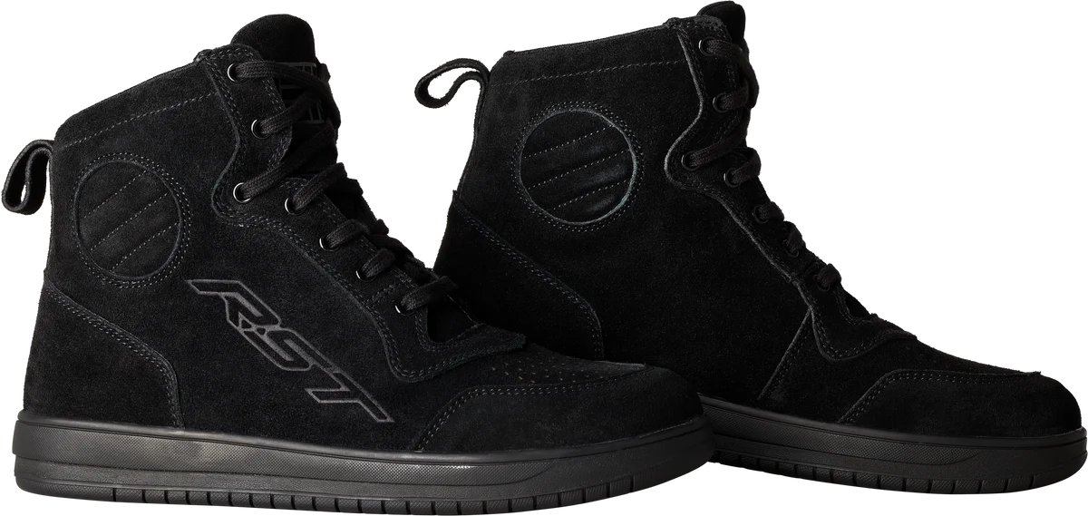 First-Class Hitop Moto Sneaker Ce Boot Black Suede Sz 10 Environmentally Friendly