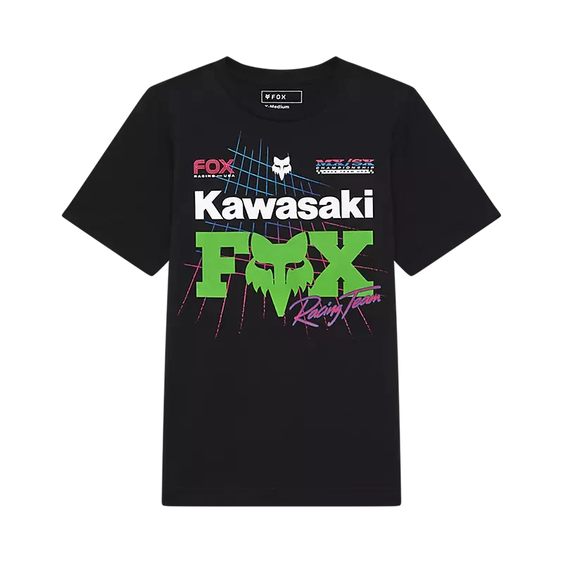 Lightweight Fox Racing - Youth Fox x Kawasaki SS Tee Smooth