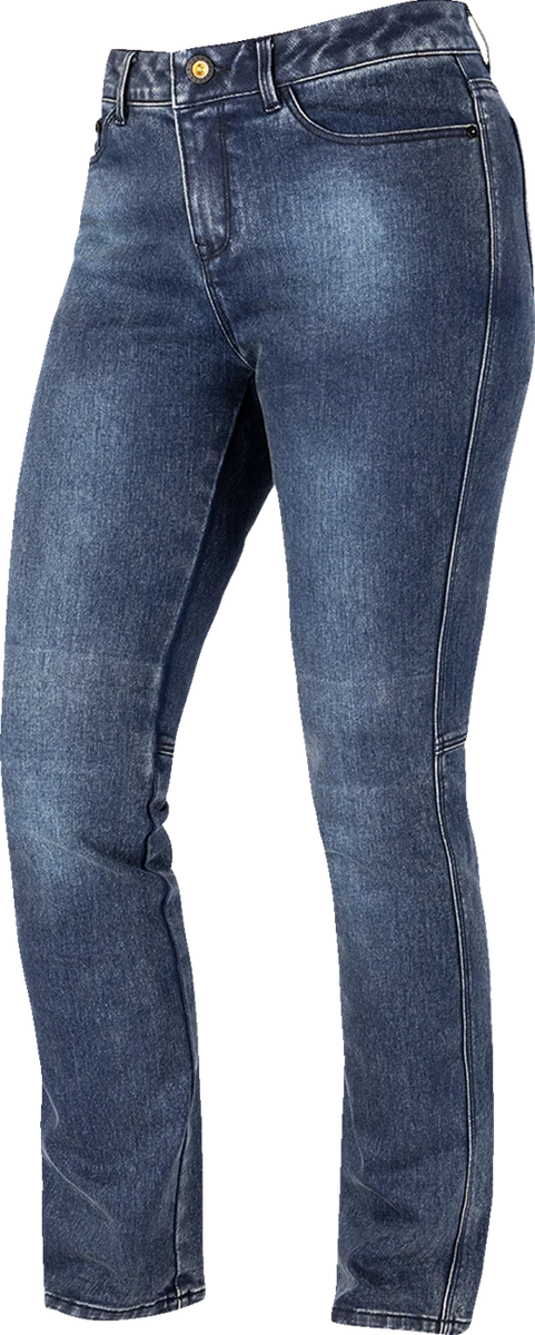 Expertly Made ICON Women's Tuscadero3 Jeans - Blue - US 4 2823-0472 Solid