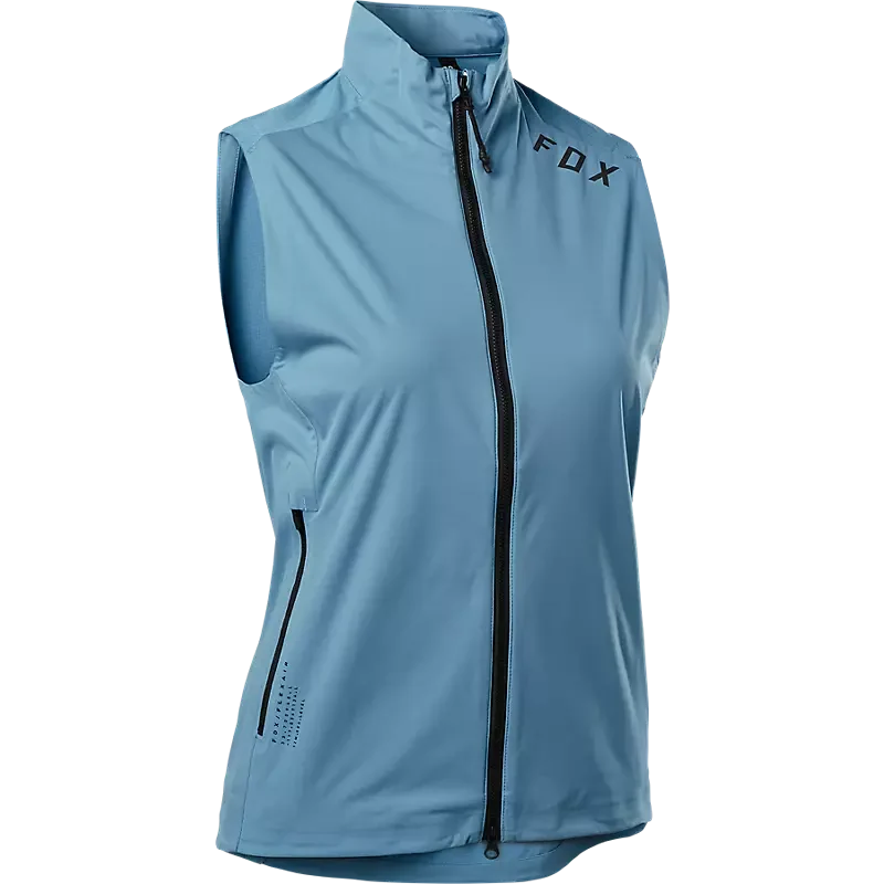 Traditional Fox Racing - Womens Flexair Wind Jacket - Dusty Blue - S Pure