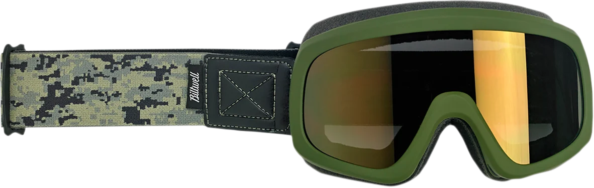 Sophisticated BILTWELL Overland 2.0 Goggle - Grunt - Olive Camo - Bronze Lens 2111-6003-008 Secure