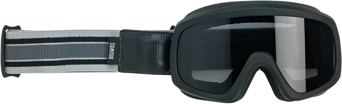 Sophisticated BILTWELL Overland 2.0 Goggle - Racer - Black Gray - Smoke Lens 2111-5102-006 Environmentally Friendly