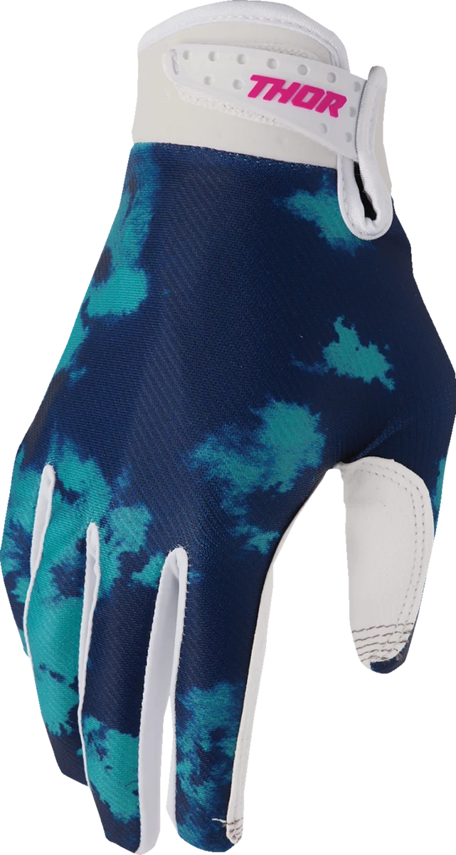 Healthy THOR Youth Launchmode Bleach Gloves - White Aqua - Small 3332-1914 Specialty