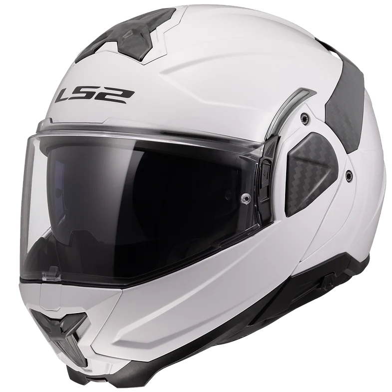 Versatile LS2 Advant II Modular Street Helmet – Gloss White High-Performance