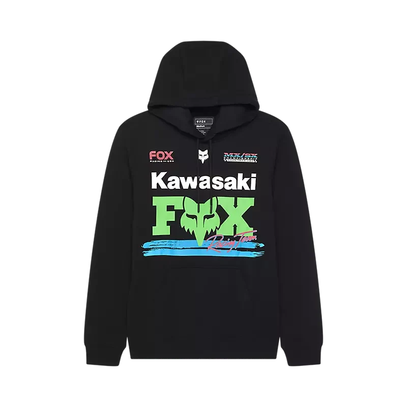 Green Fox Racing - Kawasaki Fleece PO - Black Hoodie Selected