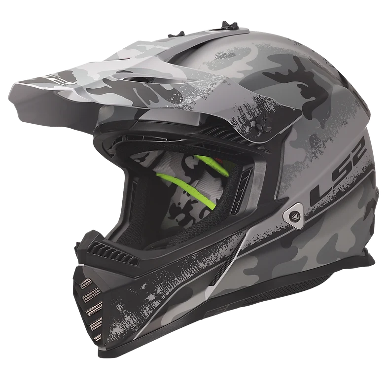 Crafted LS2 Gate Youth MX Helmet – Carbine Matte Tonal Gray Innovative