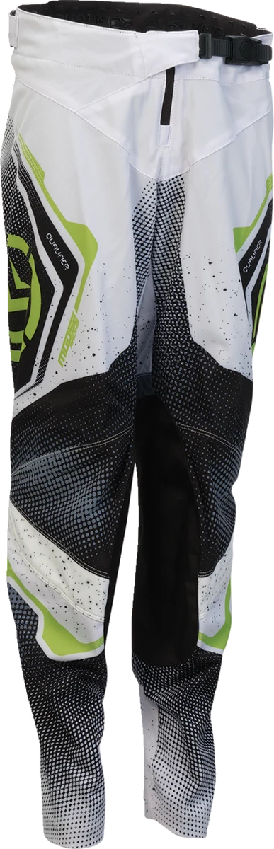 Breathable MOOSE OFFROAD Youth Qualifier Pro Pants - White Black Green - US 30 2903-2671 Dependable