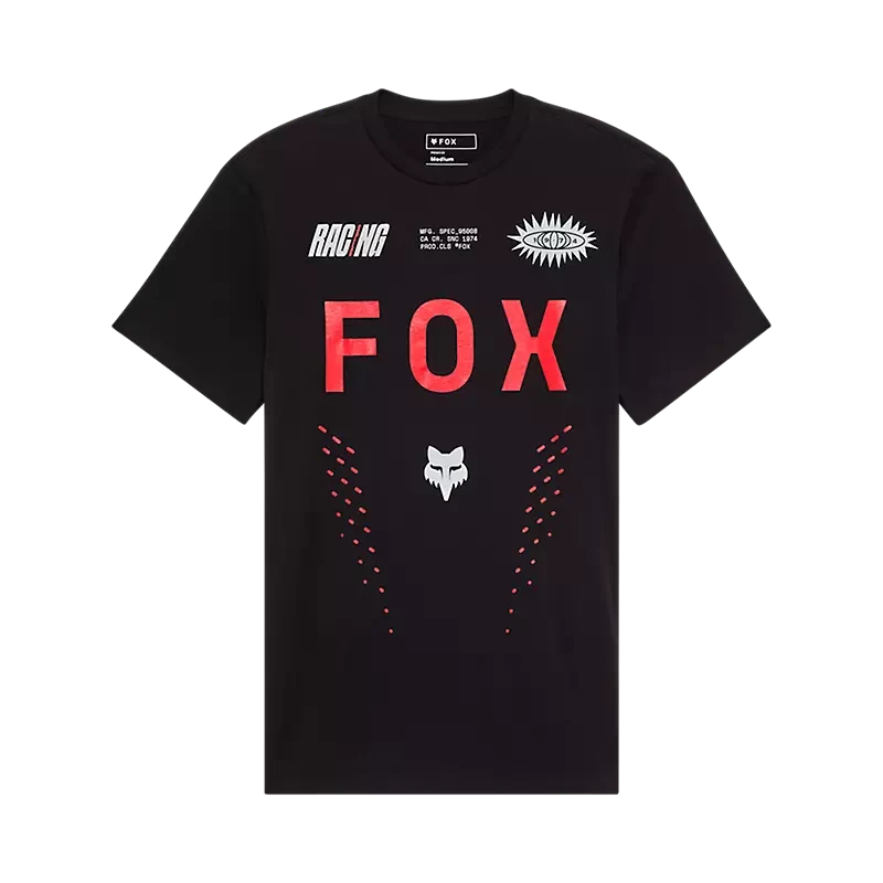 Contemporary Fox Racing - Shield SS Prem Tee - Black Smooth