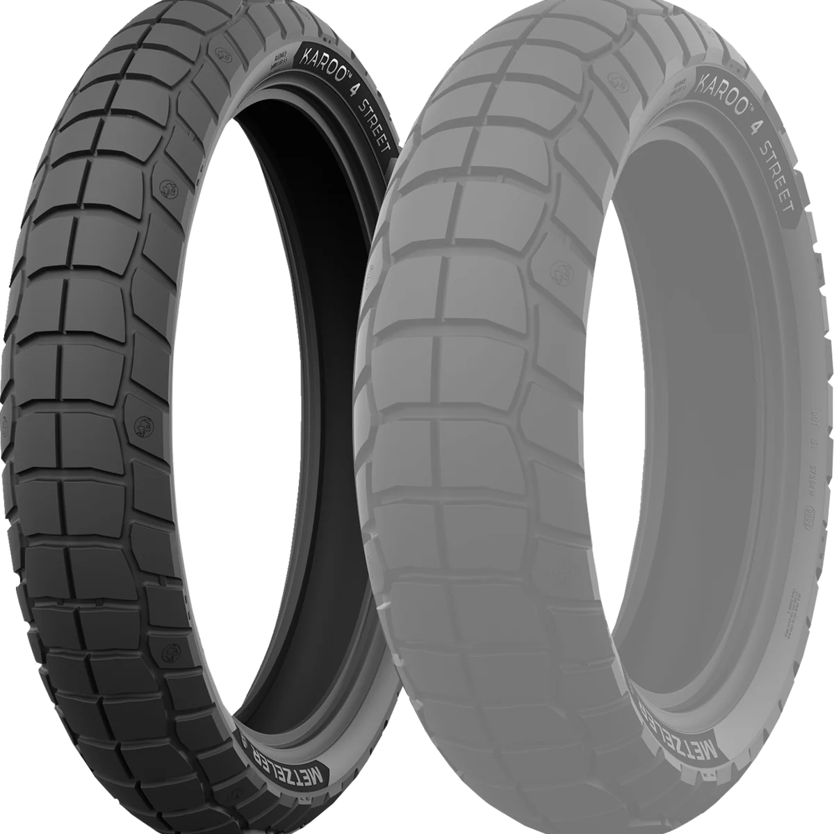 Clean METZELER Tire - KAROO 4 - Street - Front - 110 80R19 - 59V 4725900 Elegant