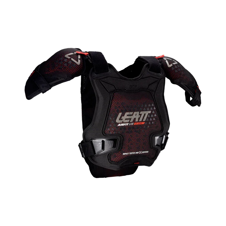 Green Leatt - Chest Protector 3DF AirFit Evo Pro Jr - Black Breathable