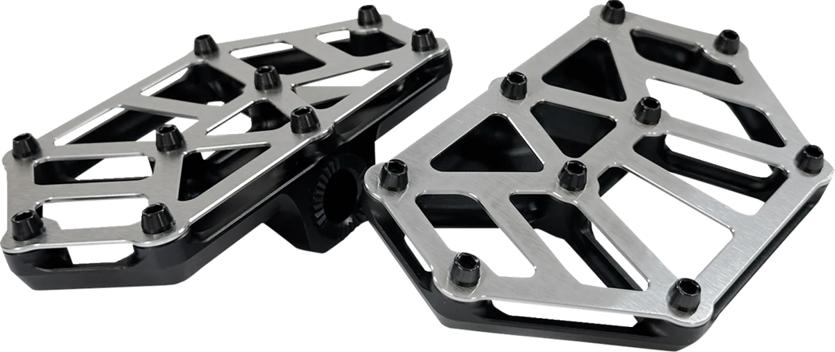 Contemporary KODLIN USA NXL Mini Floorboards - Black w Stainless Steel K73254 Breathable