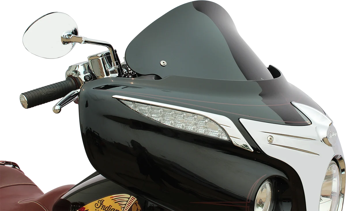 Elegant KLOCK WERKS Flare Windshield - 10 - Short - Black - Chief KWW-04-0041 Practical