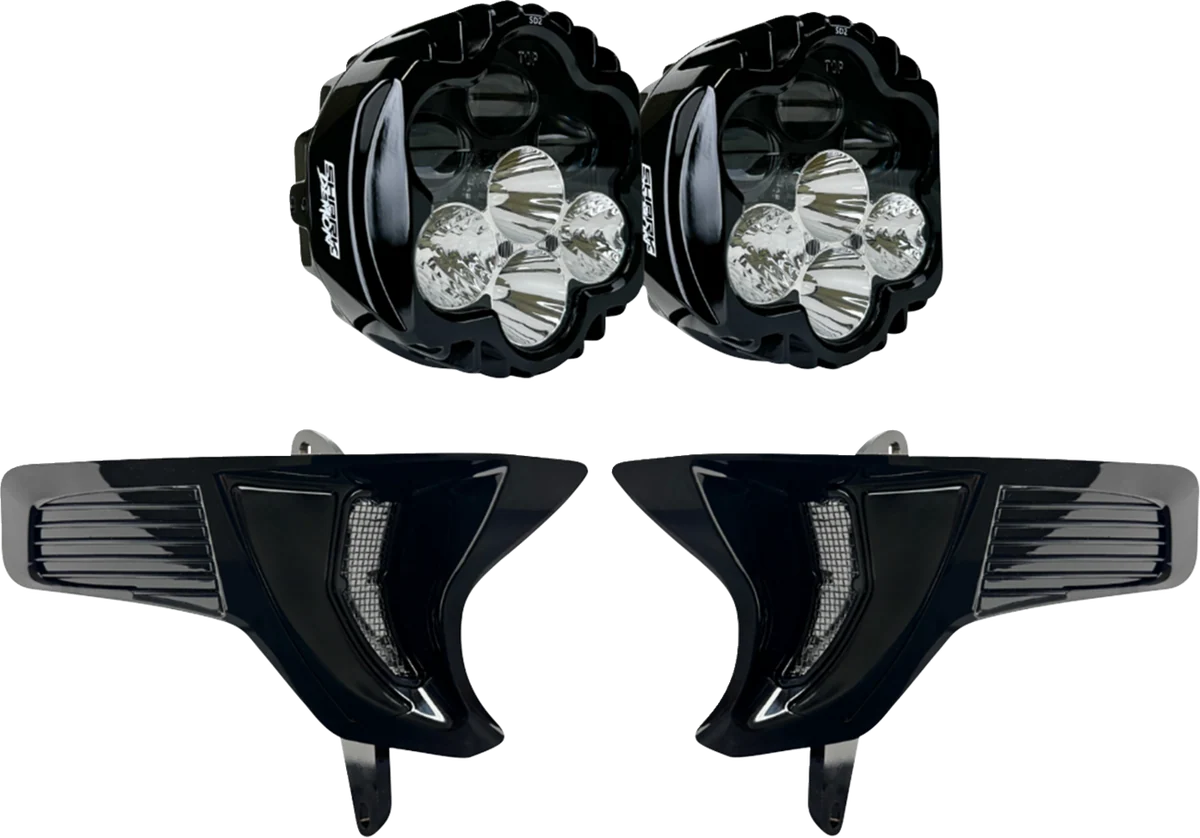 Solid CUSTOM DYNAMICS Shark Demon 2 Headlight Light - w Speed Plates SD2-23-RG-WW Durable