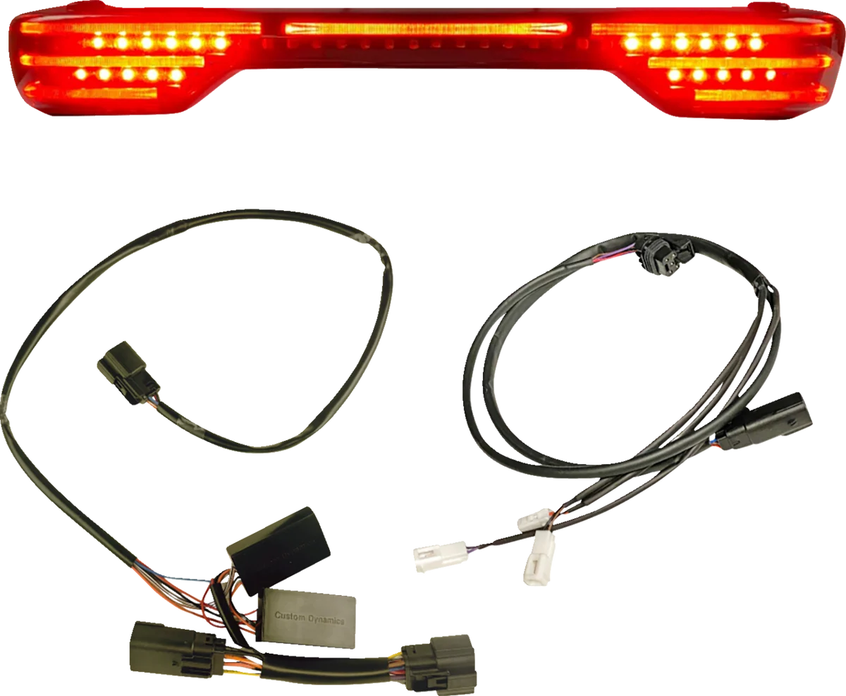 Green CUSTOM DYNAMICS Pro Beam Light Kit - Tour Pak - Smoked Lens CD-TP-KIT-25-S Original Design