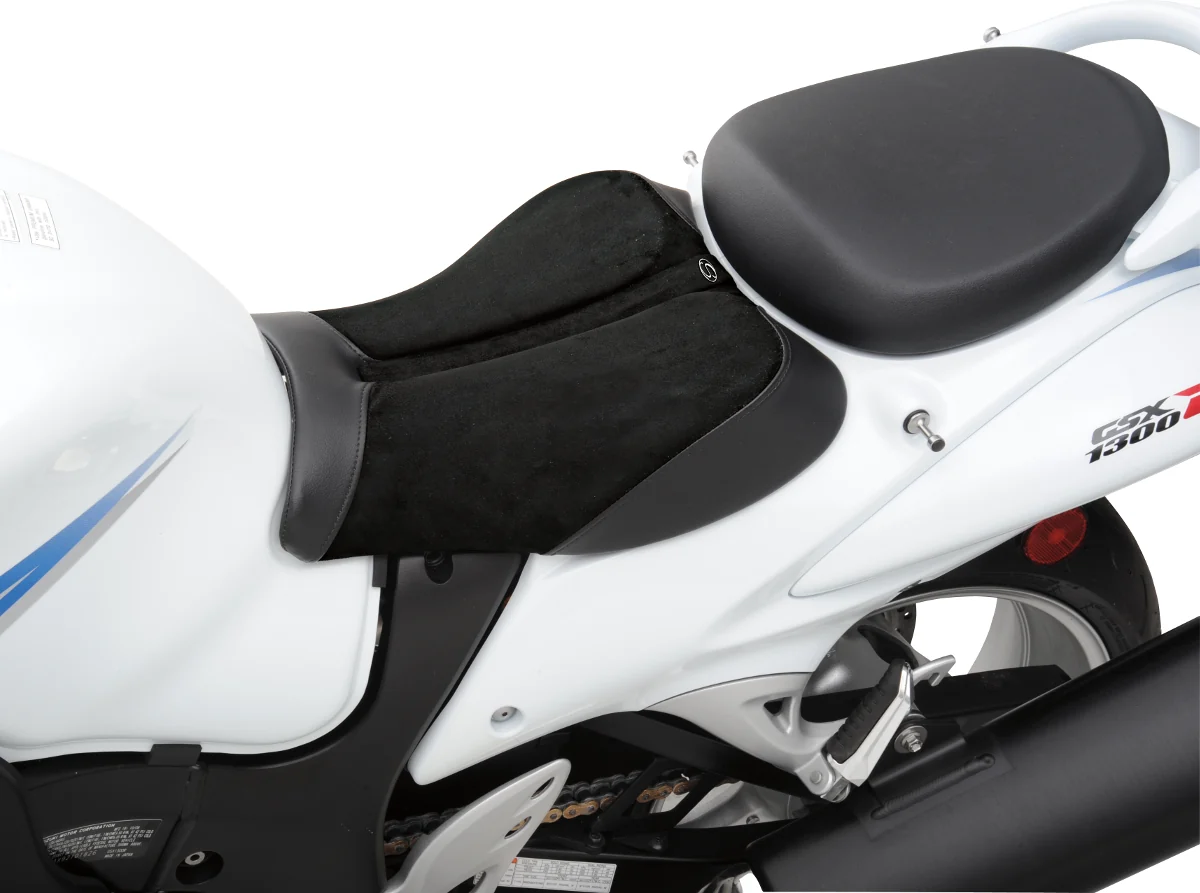 Pure SADDLEMEN Gel Channel™ Sport Seat - Black - Hayabusa 0810-0823 Luxury