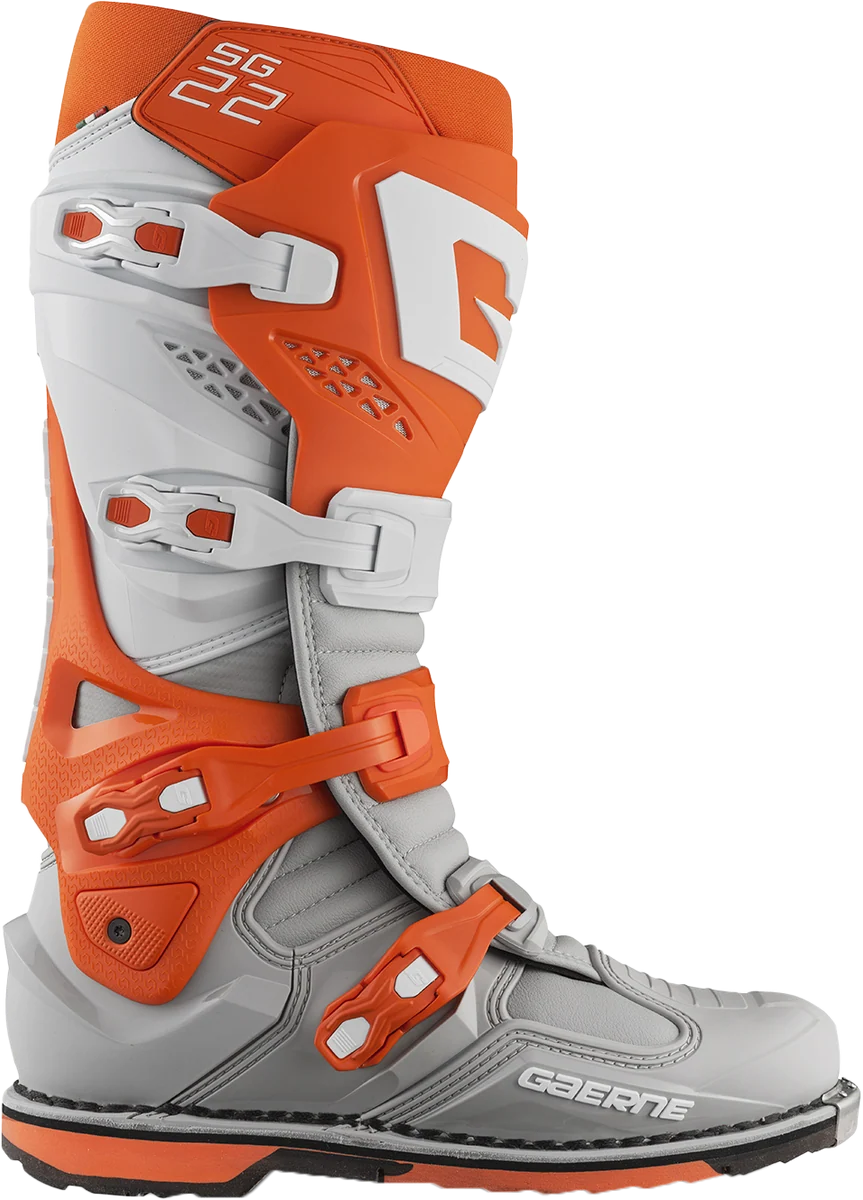 Soft Sg 22 Boots Orange White Grey Sz 10 Enhanced