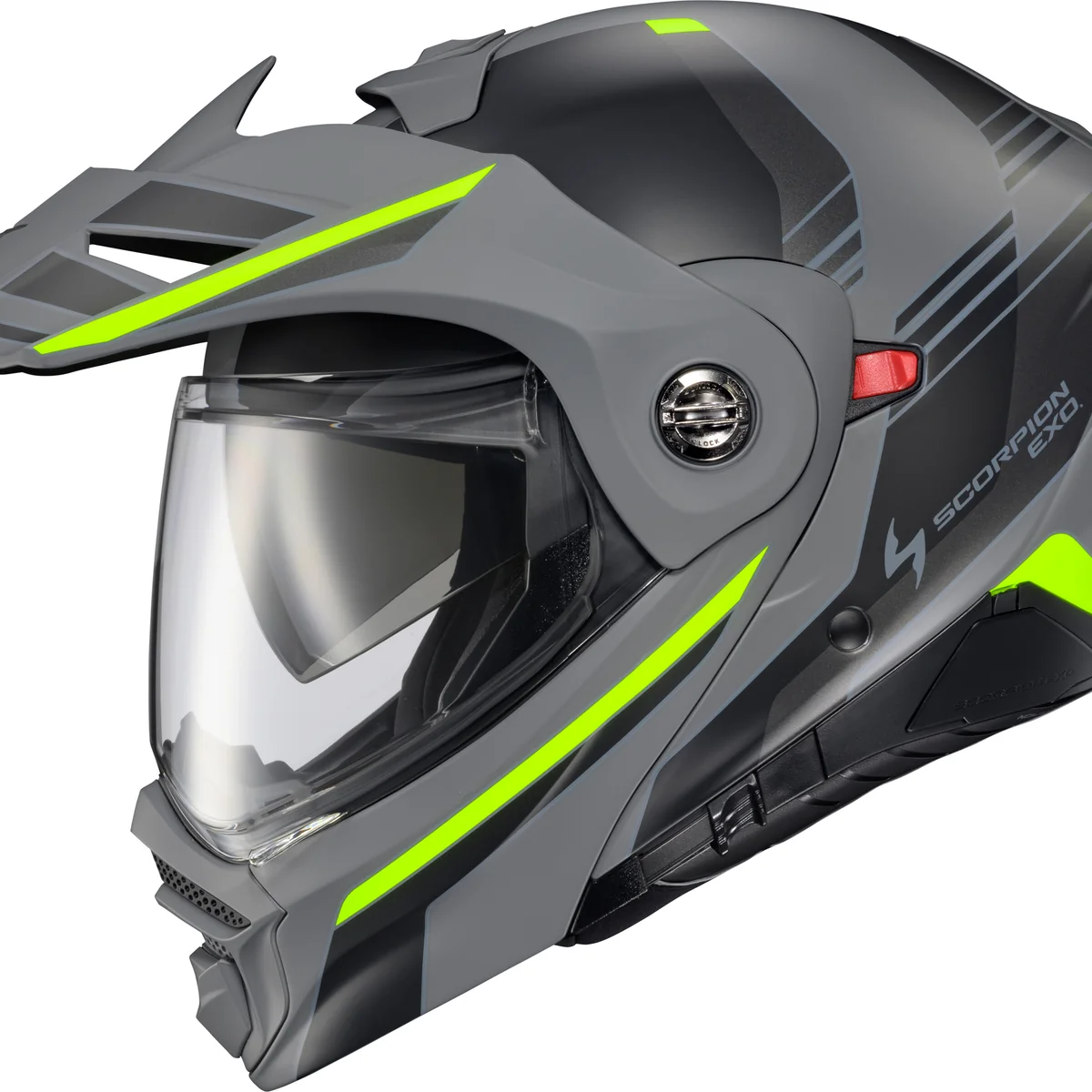 Sophisticated Exo At960 Modular Helmet Monk Grey Hi Viz Lg Premium