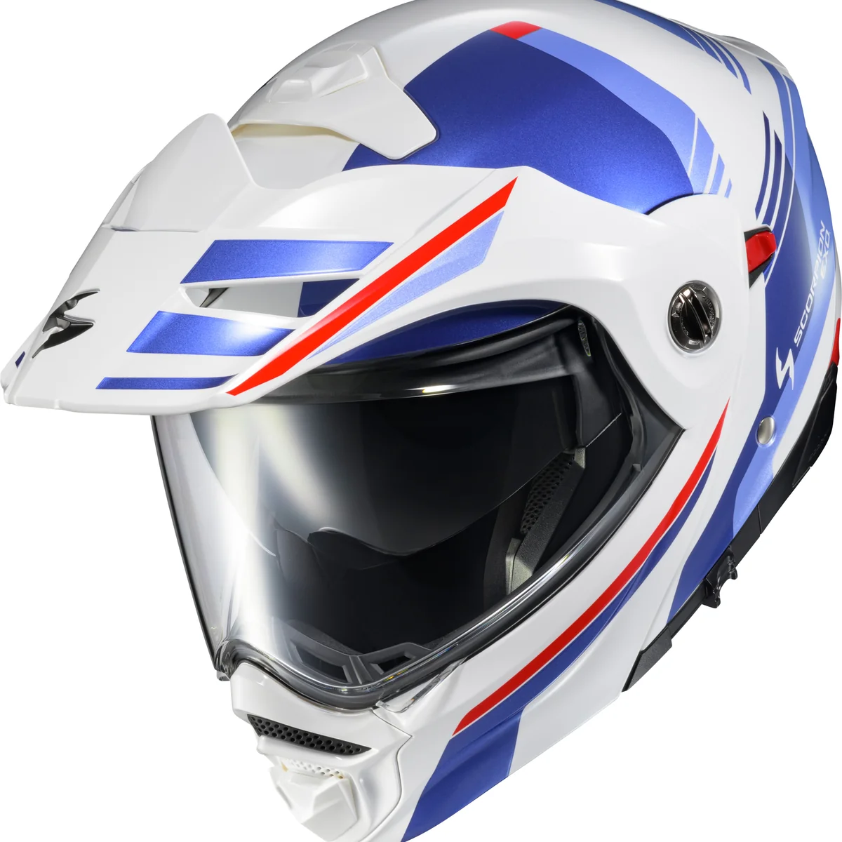 Breathable Exo At960 Modular Helmet Monk White Blue 2x Flexible