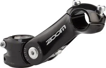 Comfortable Zoom TDS-C297 Stem - 125mm 25.4 Clamp Adjustable 1 1 8 Aluminum Black Specialty