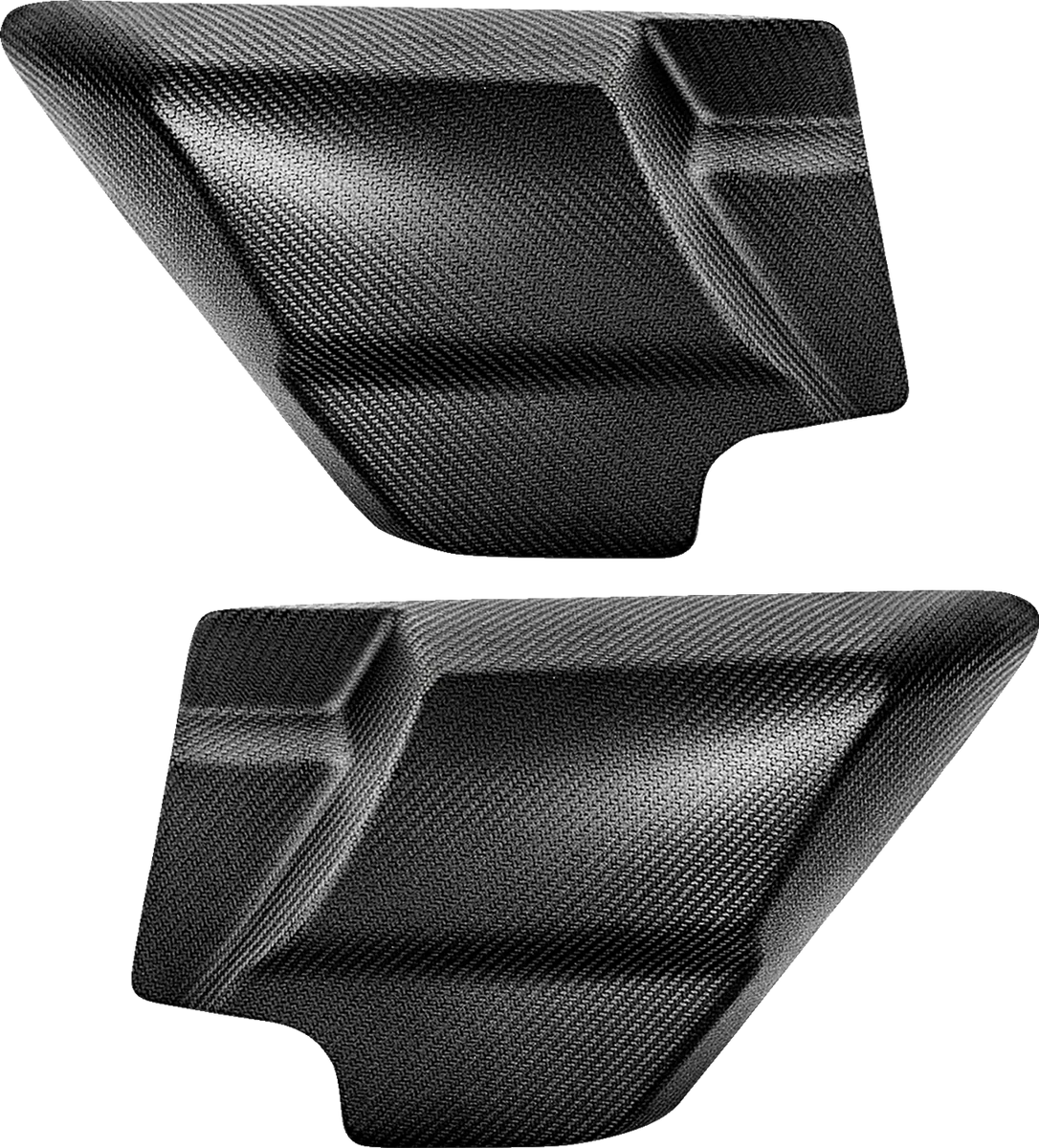 Fashionable SADDLEMEN Side Cover - Carbon Fiber Matte CF-809-07-006M Green
