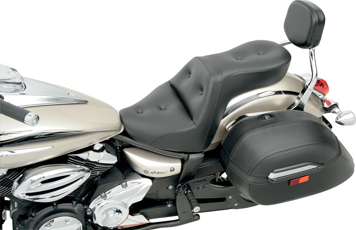 Professional SADDLEMEN Explorer™ Road Sofa Seat - with Backrest - XV1300 Y07-13-0291RS Solid