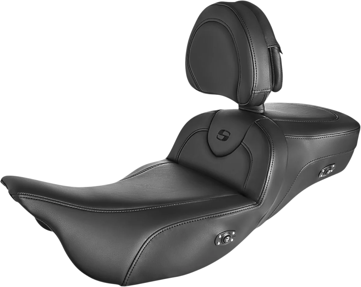 Original SADDLEMEN Roadsofa™ Extended Reach Heated Seat - Black - w Backrest - FL '08-'24 808-07B-188BRHC Exceptional