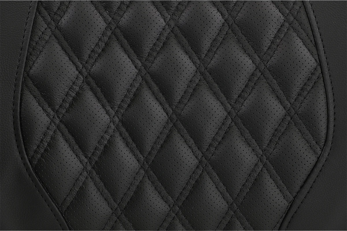 Prestigious SADDLEMEN Tour-Pak® Backrest Pad - RoadSofa™ - Lattice Stitched Seat - Black - FL '14-'23 814-07-15000 Advanced