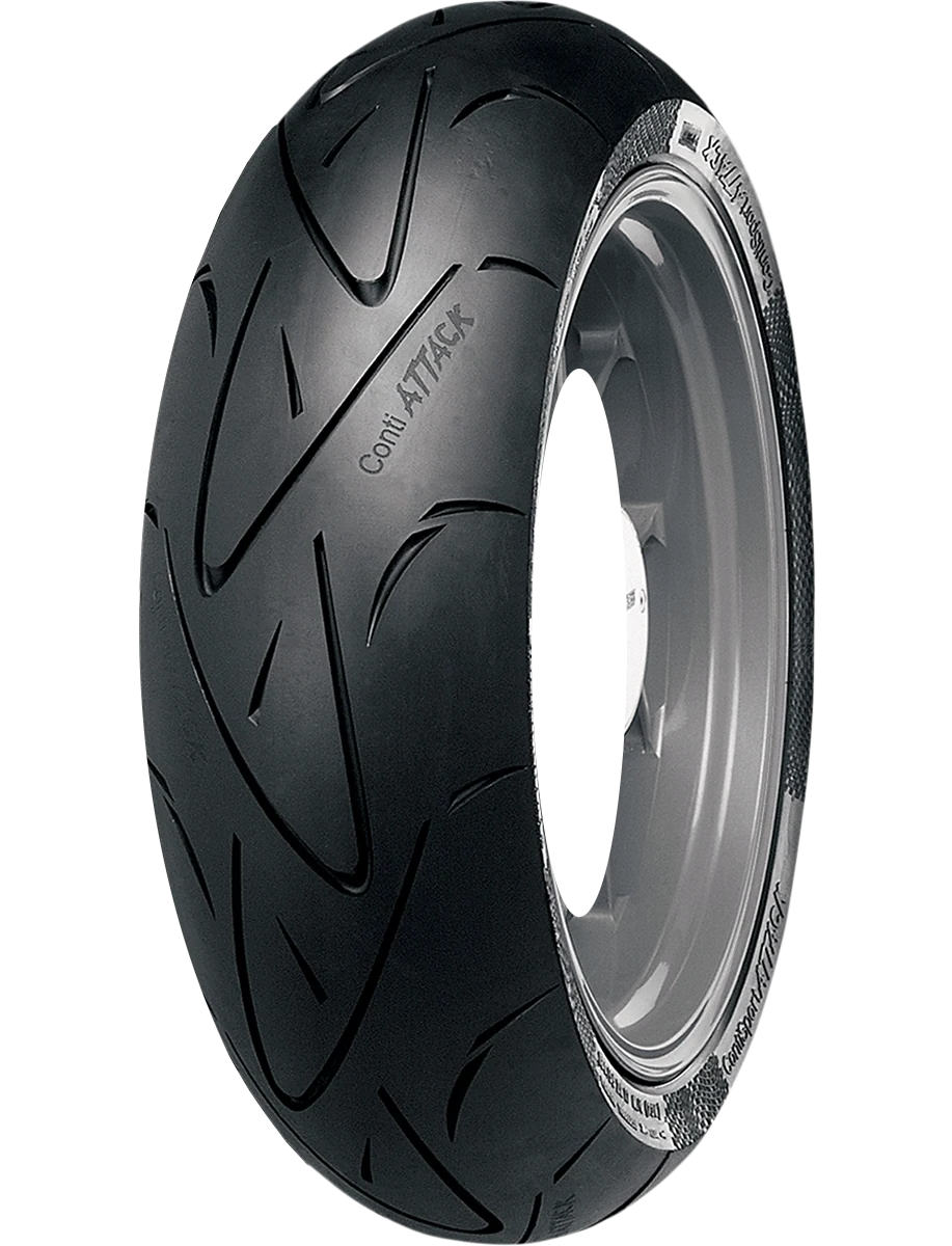Convenient CONTINENTAL Tire - ContiSportAttack - Rear - 180 55ZR17 - 73W 02443930000 Excellent