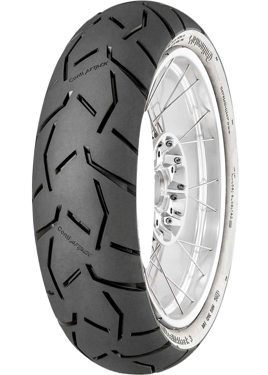 Breathable CONTINENTAL Tire - ContiTrailAttack 3 - Rear - 170 60ZR17 - 72W 02445360000 Comfortable