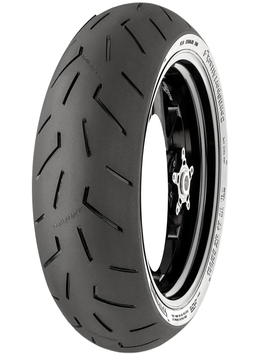 Fast CONTINENTAL Tire - ContiSportAttack 4 - Rear - 190 55ZR17 - 75W 02446000000 Solid
