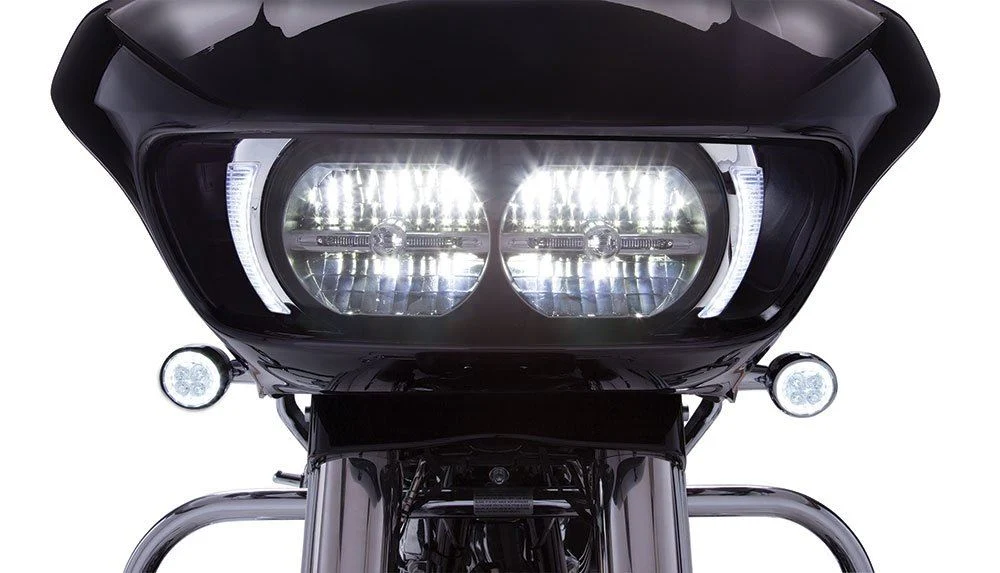 Easy-to-Use Fang Headlight Bezels for Harley Davidson Road Glide Chrome 45250 Reusable