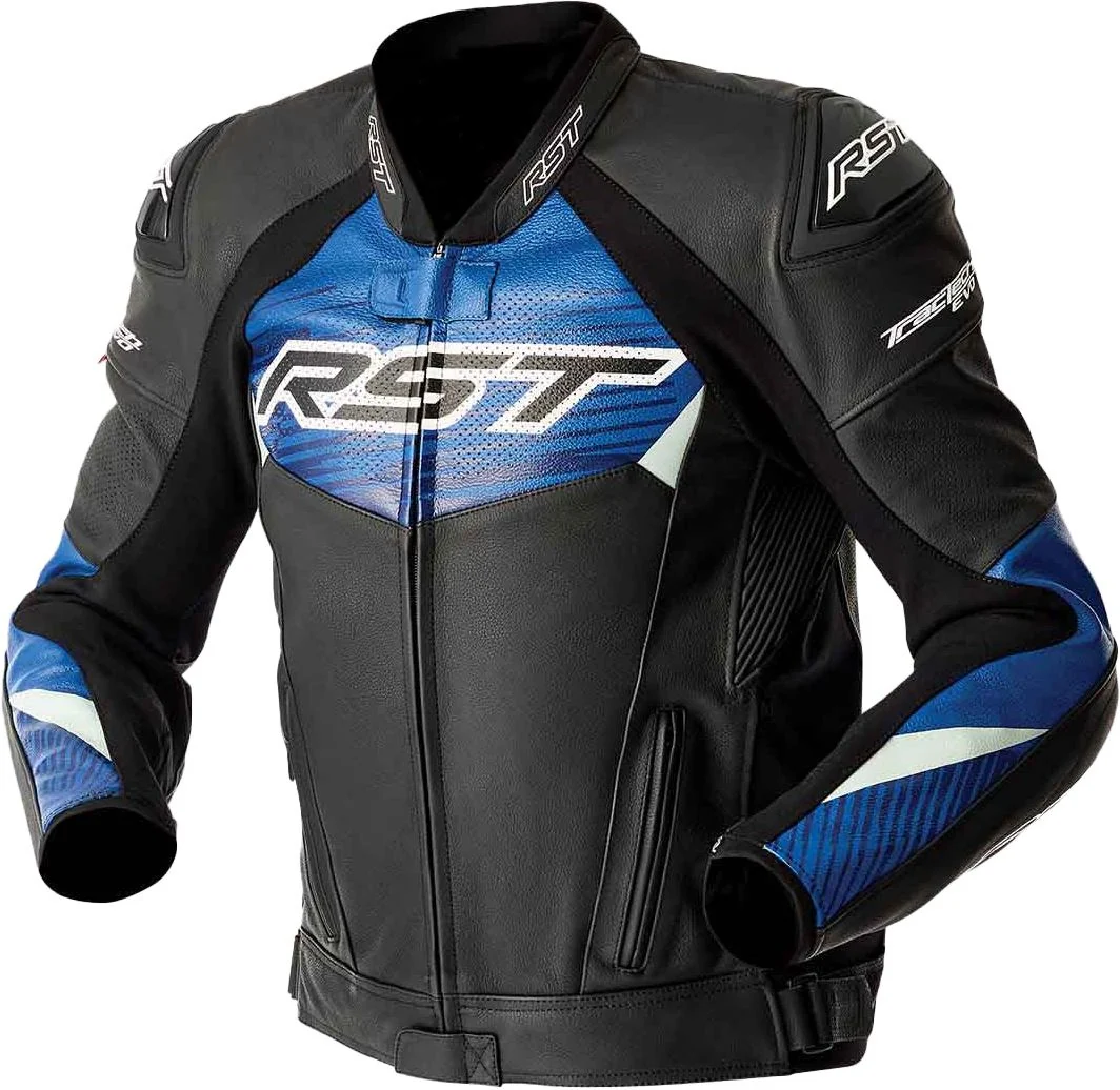 Innovative RST Tractech EVO D3O Leather Motorcycle Jacket – CE AAA Long-Lasting
