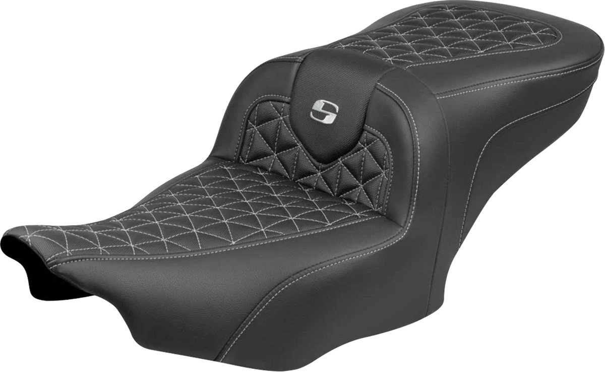 Fashionable SADDLEMEN Roadsofa™ Seat - without Backrest - Silver Stitch - FLH FLT '23-'25 823-07-21005 Casual