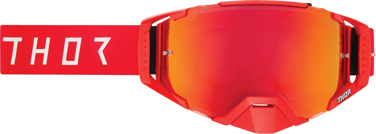 High-End THOR Ascend LTD Goggle - Synth - Red - Red Mirror Lens 26014024 Traditional
