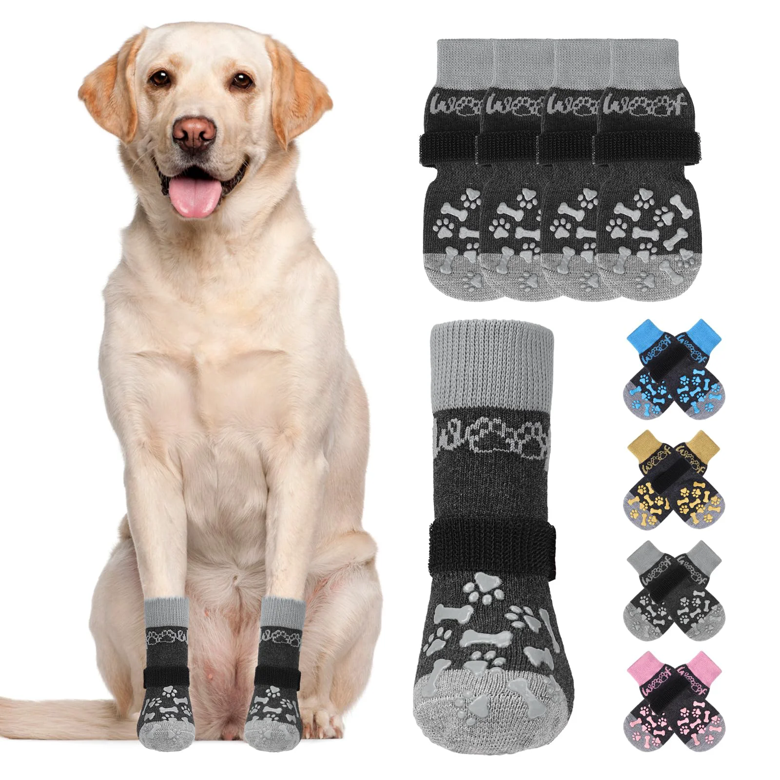Reliable KOOLTAIL Dog Socks – Anti-Slip Paw Protectors for Hot Cold Floors Small to Large Secure