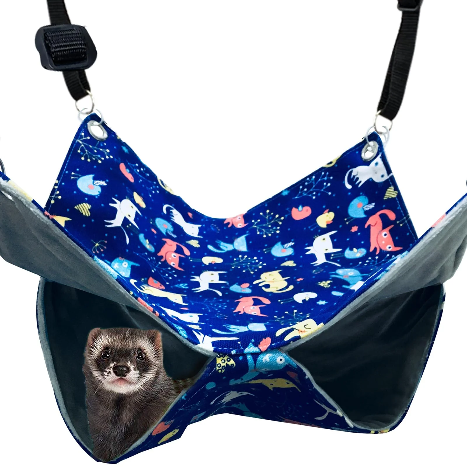 Environmentally Friendly FULUE Ferret Rat Hammock Bed 13.8in – Cage Accessories Kit for Guinea Pig Ferret Small PetsFulue Ferret Rat Hammock Bed 13.8-inch Cage Accessory Kit First-Class